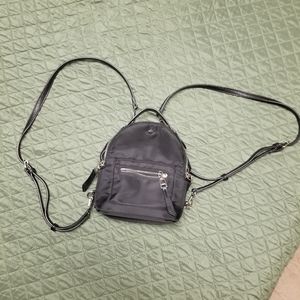 Black mini backpack
